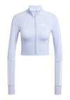 HYPERGLAM FULL-ZIP RIBBED COVER-UP - Vesta na kopčanje - violet tone