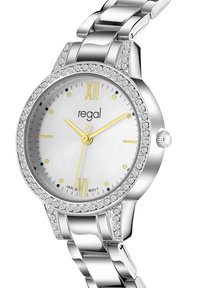 Lucardi SET MIT KOSTENLOSEM ZWEIFARBIGEM - Uhr - silver-coloured