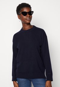 GANT C-NECK - Strickpullover - evening blue