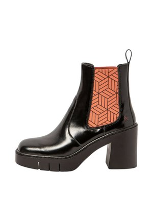 Ankle boots - black salmon