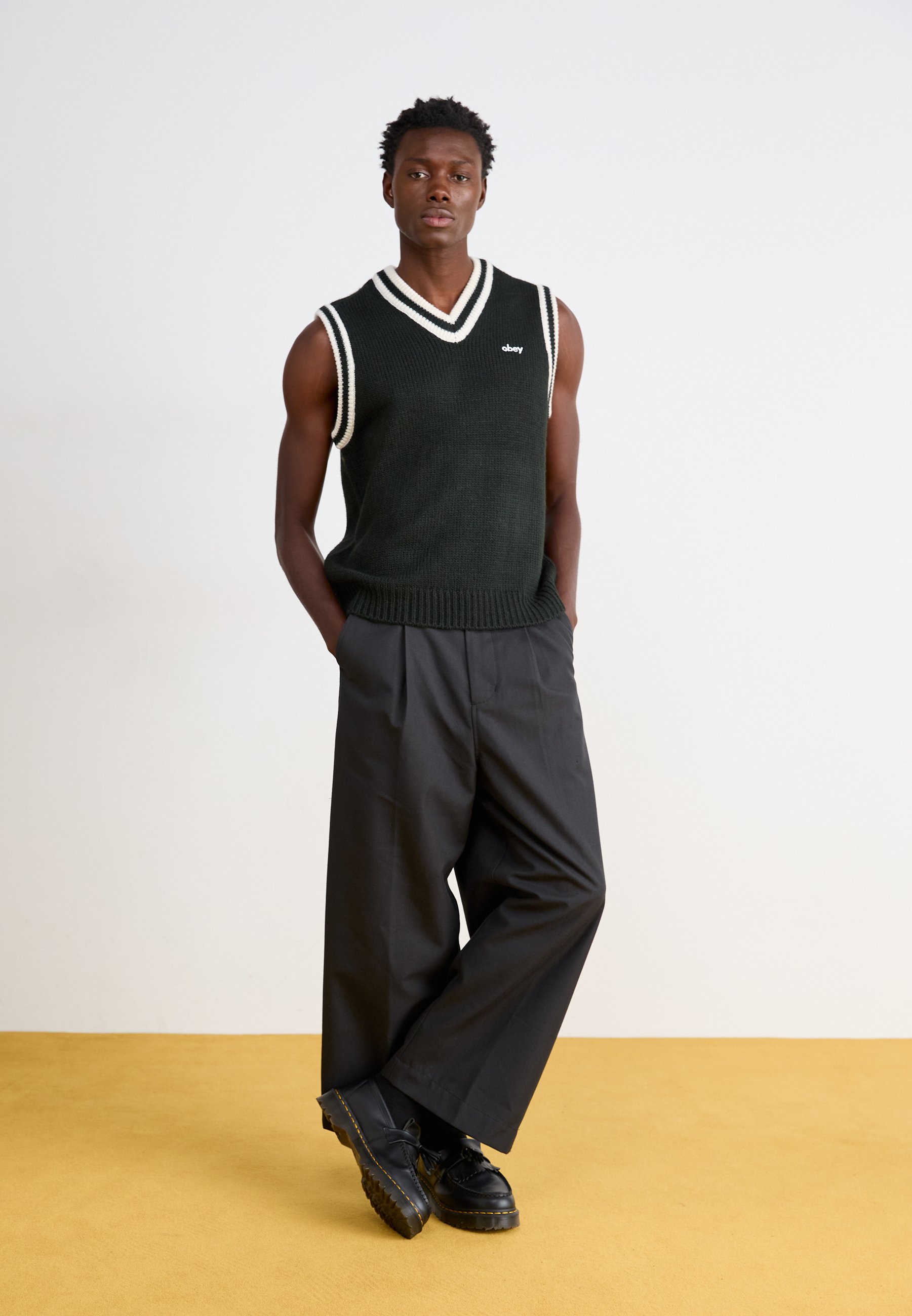 Obey Clothing ALDEN VEST - Jumper - black - Zalando.co.uk