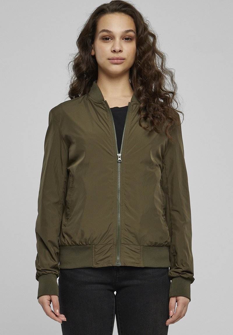 Grunge Urban Typo Ladies Bomber Jacket main image 1