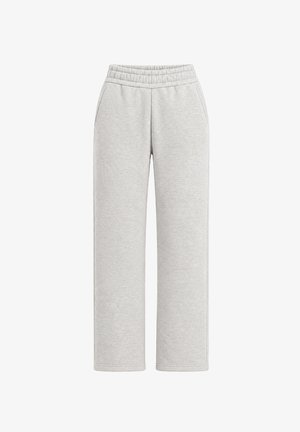 Smilodox, LOOSE FIT WIDE LEG KNIT JOGGER FINY - Pantalon de survêtement - grau melange