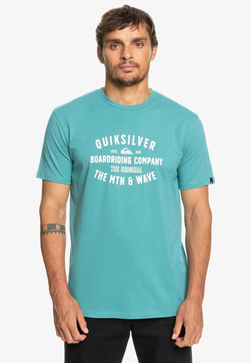 Quiksilver Tshirt z nadrukiem/niebieski Zalando.pl