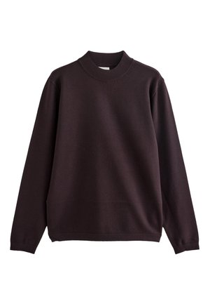Next REGULAR FIT HIGH CREW NECK - Maglione - chocolate brown