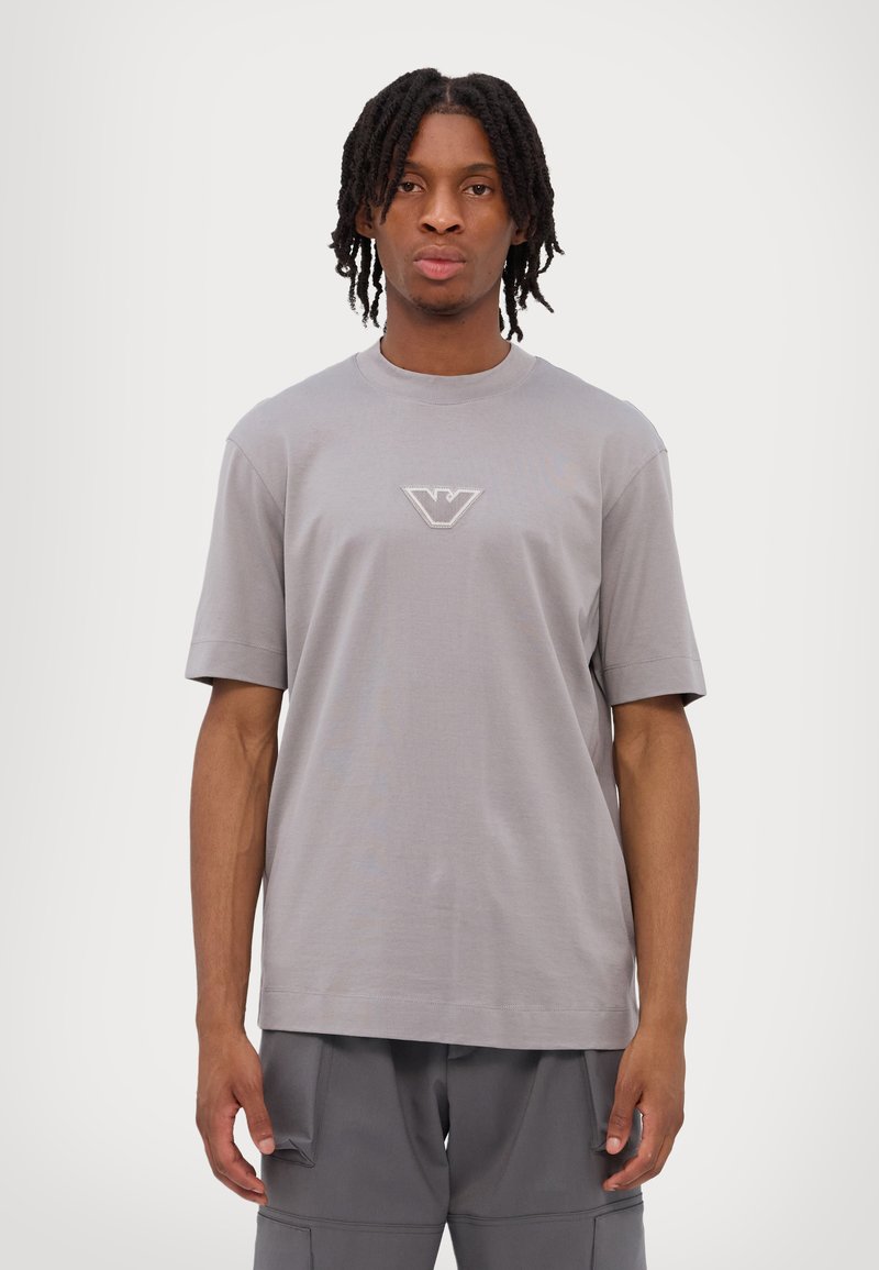 Emporio Armani Marškinėliai su spaudiniu - grey
