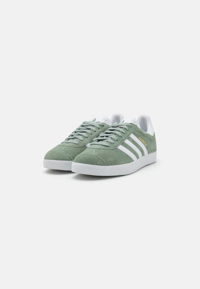 adidas gazelle silver green womens adidas Women's Gazelle Bold 'Collegiate Green White Gold' 6