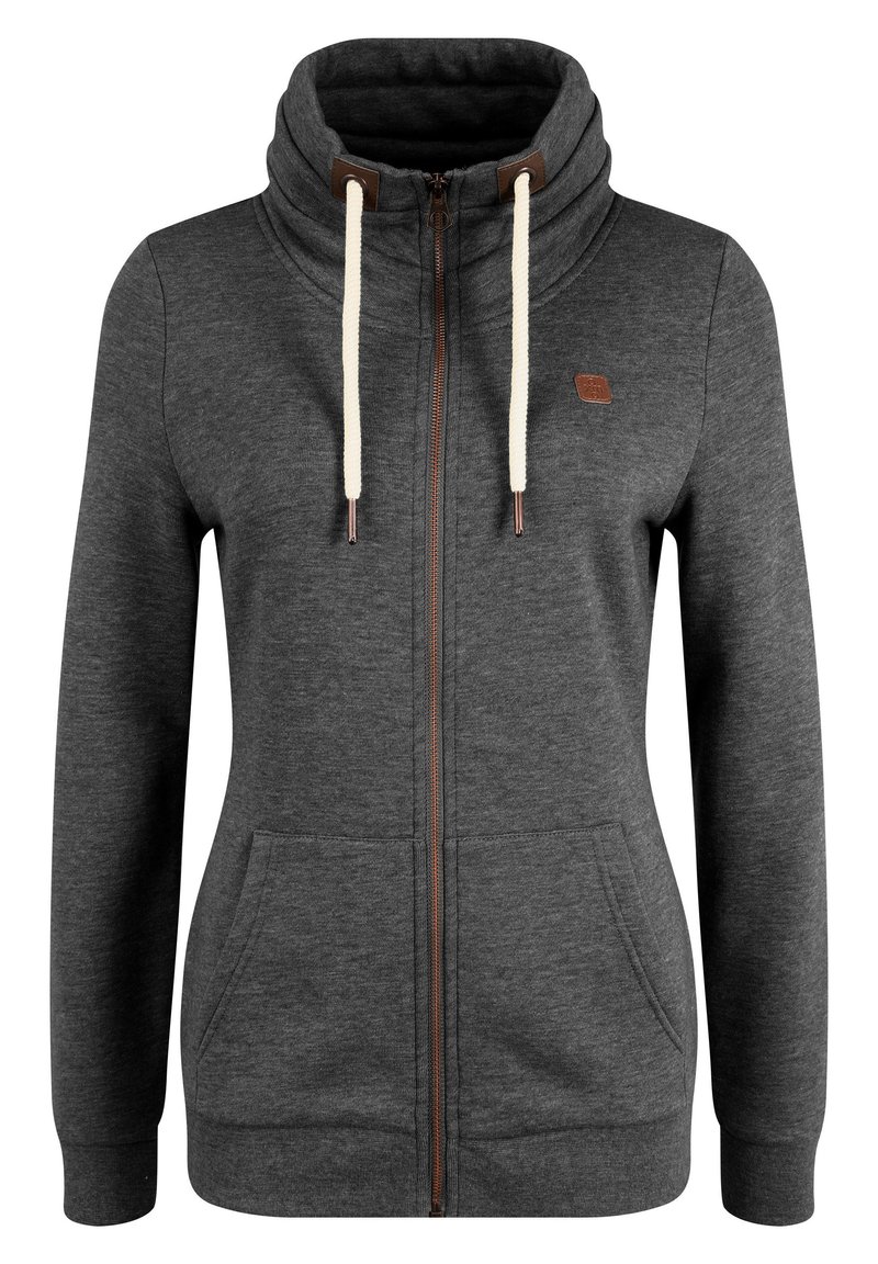 OXMO Vicky Straight Zip Sweatjack met capuchon voor dames, XS