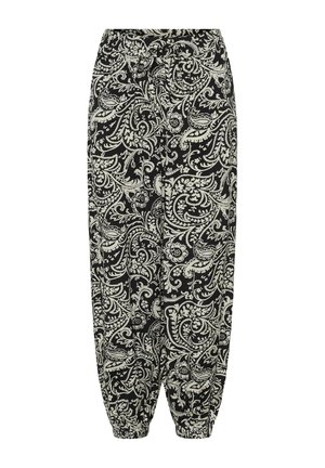 Kaffe, KABELLA - Pantaloni - black chalk paisley