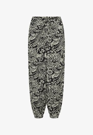 Kaffe, KABELLA - Pantaloni - black chalk paisley