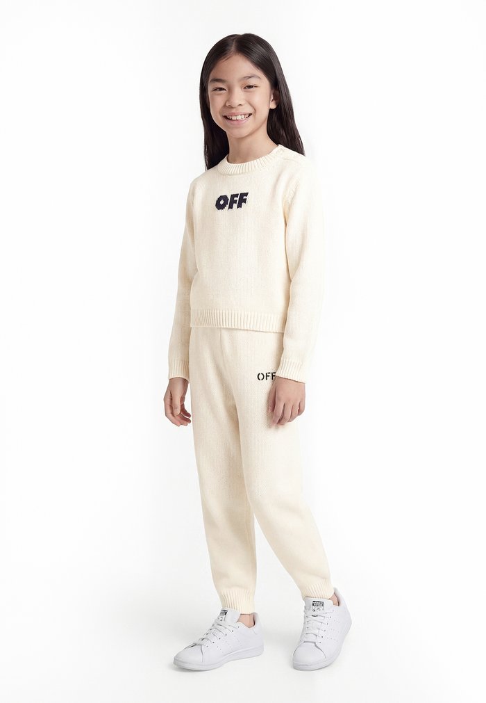 Off-White SET - Tracksuit bottoms - white