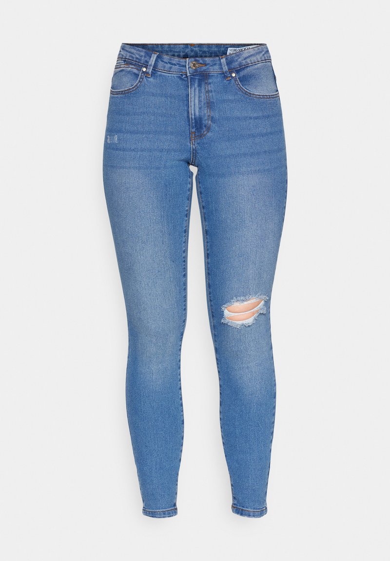 Vero Moda - VMJUNE DEST JEANS  - Aptempti džinsai - medium blue denim, Padidinti