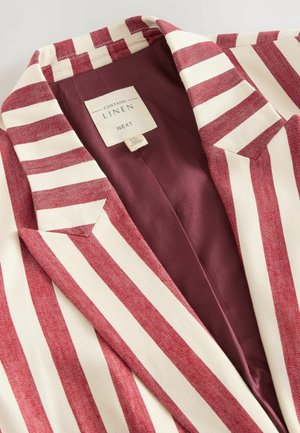 Next TALL FIT - STRIPED - Blejzr - red ecru