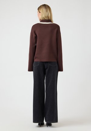YAS, YASJOSIE - Striktrøje - chocolate brown