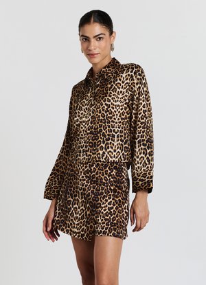 Calliope KIMONO SIMIL FANTASIA ANIMALIER - Camicia - var ultrablack