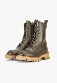 Inuovo Botines con cordones - khaki