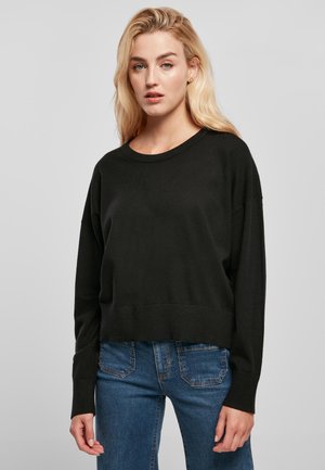 Urban Classics OVERSIZED - Strikkegenser - black
