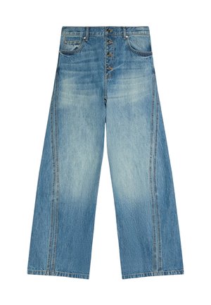 Bershka, BOOT-CUT JEANS - Jeans Relaxed Fit - light blue