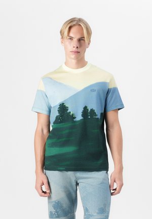 T-shirt con stampa - yellow/green/white