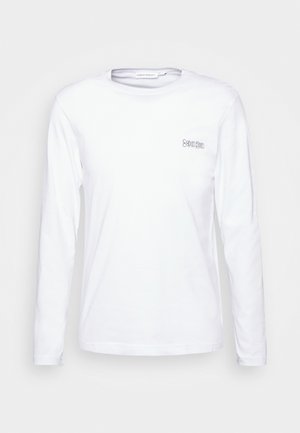 MIRRORED LOGO SLEEVE - Long sleeved top - bright white