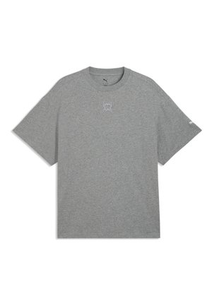Puma, FUNTALS OVERSIZED T-SHIRT - T-Shirt basic - medium gray heather