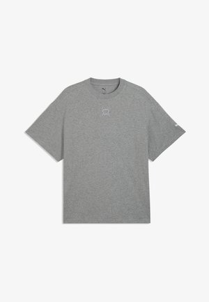 Puma, FUNTALS OVERSIZED T-SHIRT - T-Shirt basic - medium gray heather
