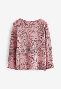 Next Hosszú ujjú felső - pink mono floral