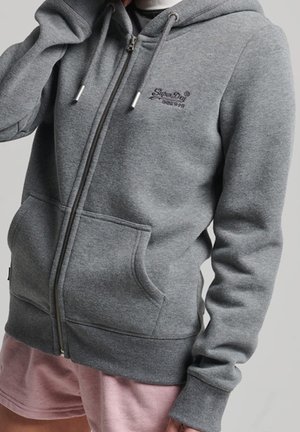 Mikina na zip - grey