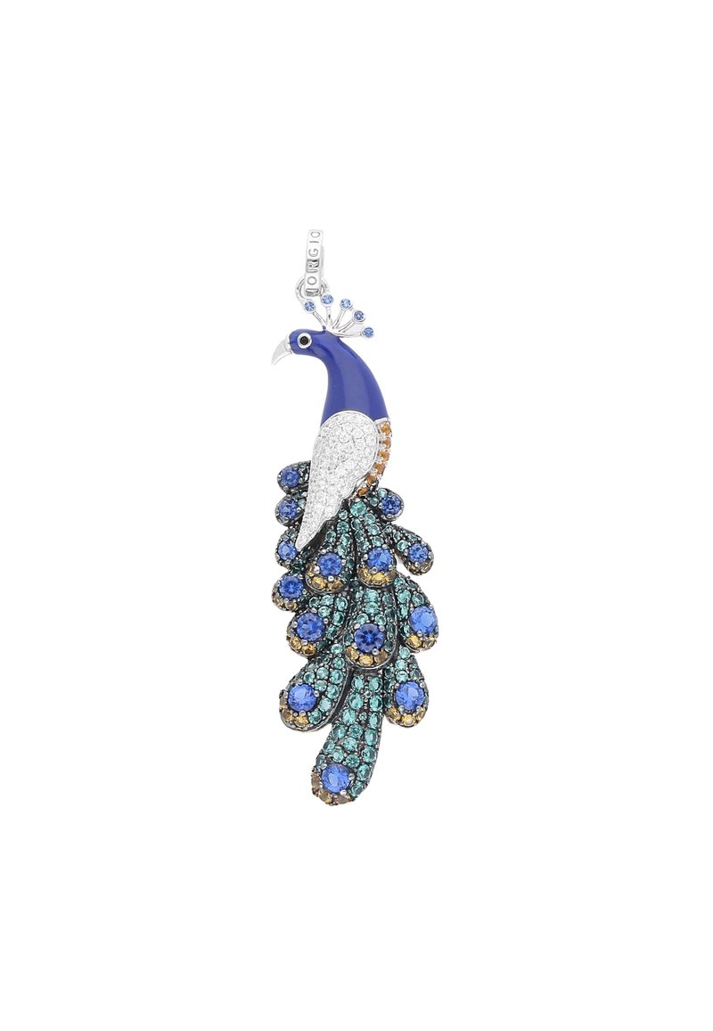 Damen Halsketten | Giorgio Martello PFAU Anhänger bunt/mehrfarbig - HC07596 Damen Halsketten | Giorgio Martello PFAU Anhänger bunt/mehrfarbig - HC07596