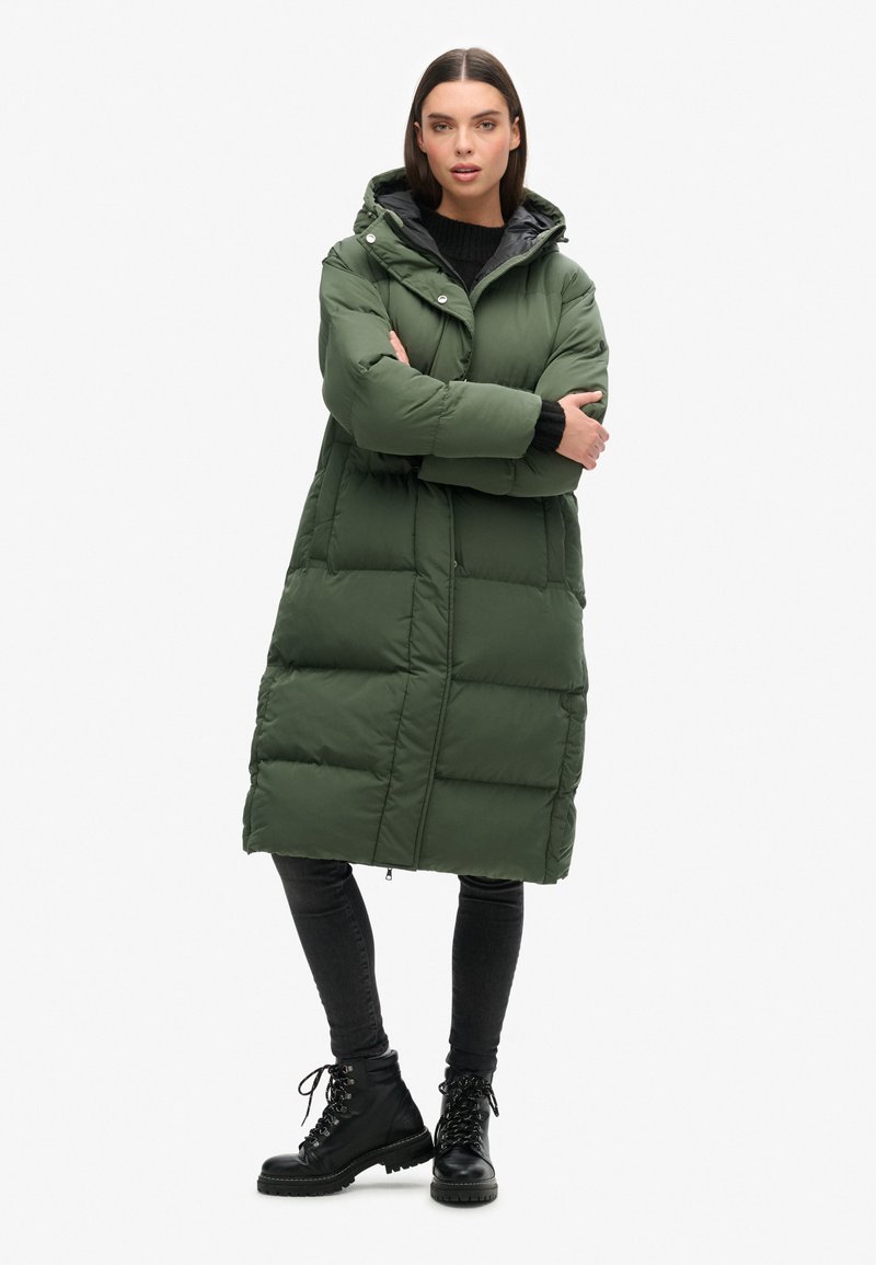 Superdry & Co LONGLINE - Vinterfrakke - thyme