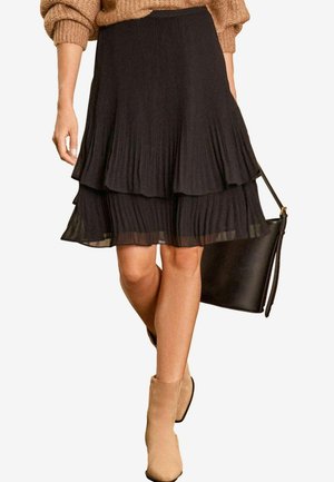 REGULAR FIT - Minisukňa - black