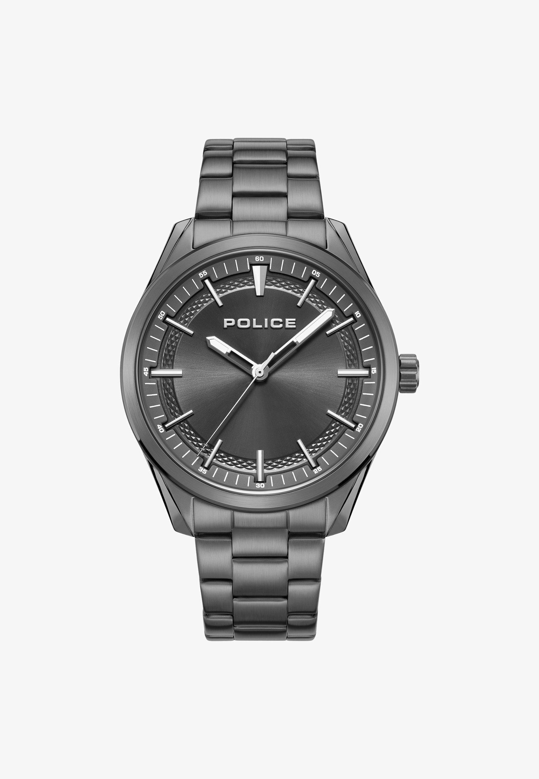 Police Acciaio Inox Uomo Orologio Analogico Bracciale Grigio Mensor Police Acciaio Inox Uomo Orologio Analogico Bracciale Grigio Mensor