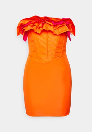 Pinko, BARIORE ABITO TAFFETA - Коктейлна рокля/Парти рокля - red orange
