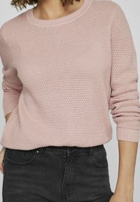 VILA VIDALO O-NECK - Stickad tröja - pale mauve