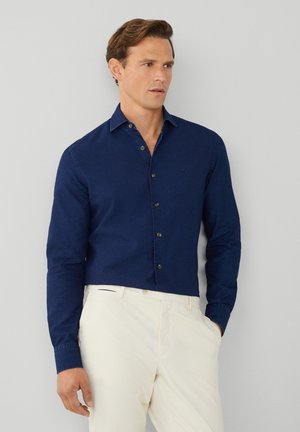 Hemden lange mouw blauw Hackett London main image 1