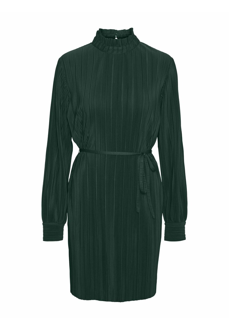 french connection green pleated dress Slim Pleated Maxi Dress main image 0