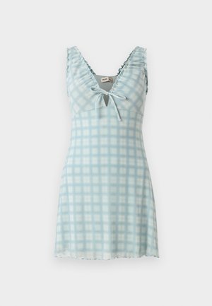 Hollister Co., EMEA SLIM MINI AIR CHASE - Φόρεμα ημέρας - light blue