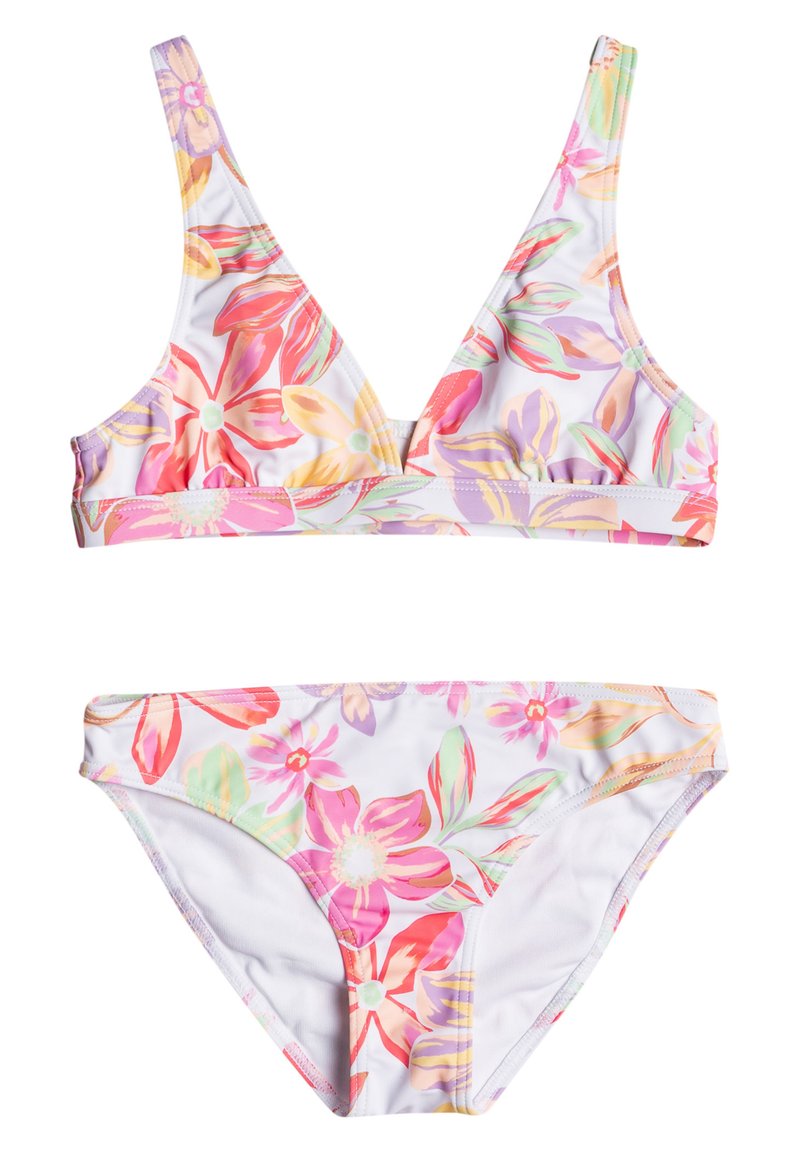 Roxy TROPICAL TIMESET 716 Bikini bright white bayside blooms/pink