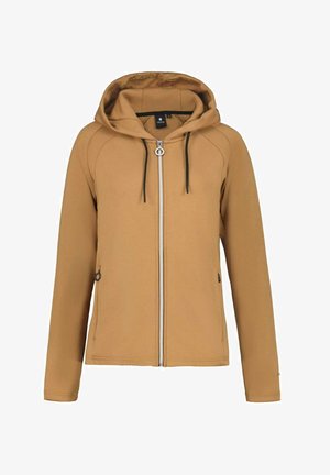 Luhta, HIRSINIEMI - Felpa con zip - brown