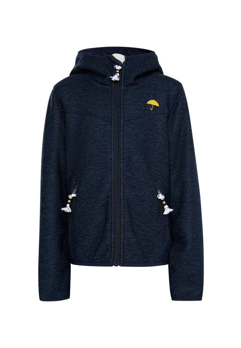 Schmuddelwedda Fleecejas blauw