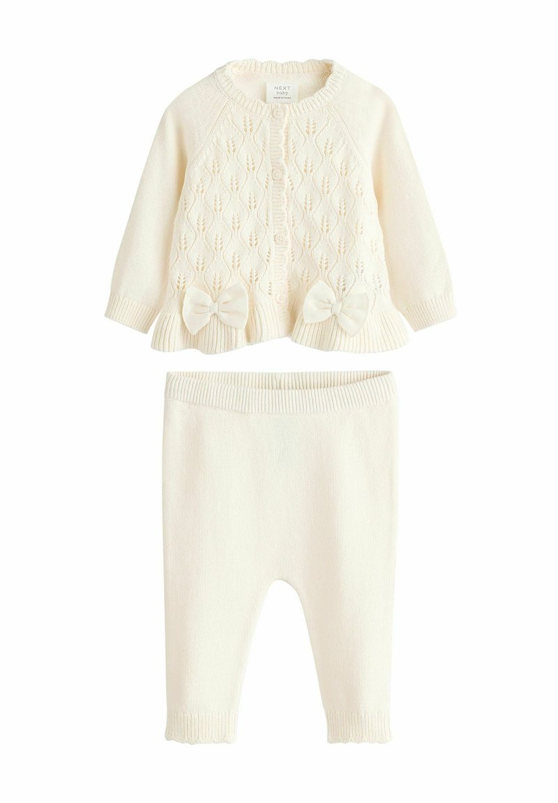 Next 2 PIECE SET - REGULAR FIT - Pulover - ecru bows