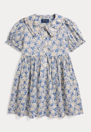 Polo Ralph Lauren BLUEBERRY-PRINT COTTON SHIRTDRESS - Särkkleit - conney