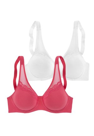 PETITE FLEUR BY LASCANA MINIMIZER PACK 2 - Underwired bra - himbeere weiß