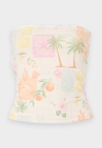 Hollister BARE FOLDOVER REVERSIBILE TUBE Top double cream