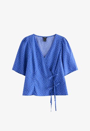 Lindex, LINDEX SHORT-SLEEVED BLOUSE LINDEX - Camicetta - strong blue