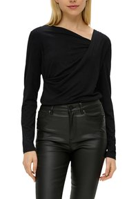 s.Oliver Langarmshirt - schwarz