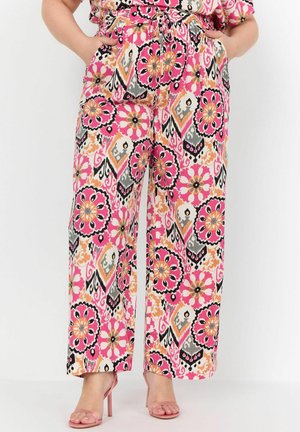 FREJA - Stoffhose - fuchsia rose combi