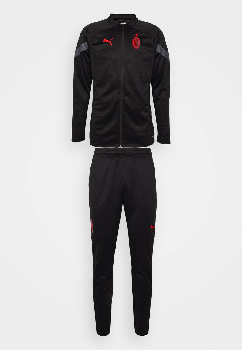 Puma AC MILAN TRAINING TRACK SUIT SET - Tracksuit - black/asphalt