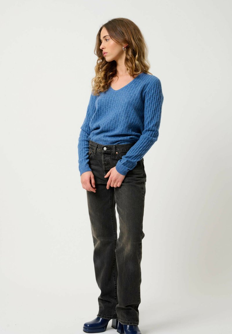 Authentic Cashmere COL V - Maglione - denim blue
