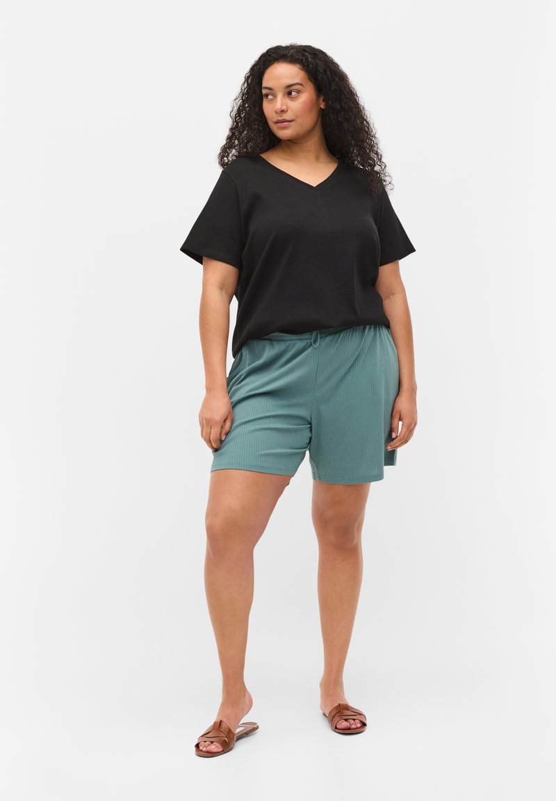Damen Kleider | Zizzi MED LOMMER Shorts goblin blue/blau - CH86609 Damen Kleider | Zizzi MED LOMMER Shorts goblin blue/blau - CH86609
